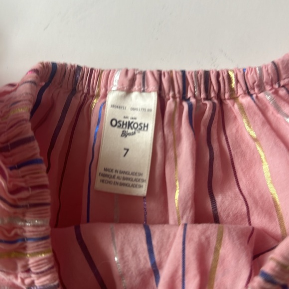 Oshkosh Bigosh Pink Jumper with Metallica Stripes - Picture 2 of 4